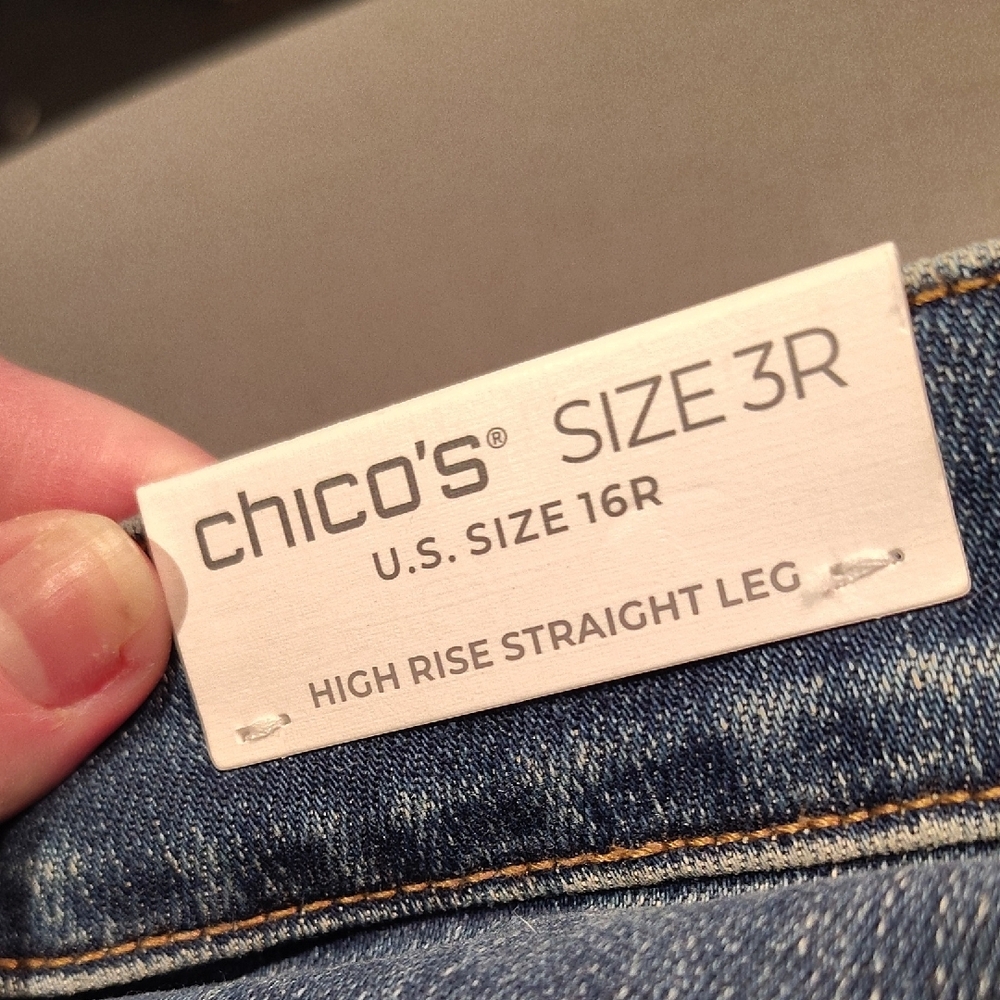Classic High-Rise Straight Leg Jeans in Dark Blue - Picture 8 of 8